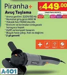 PİRANHA AVUÇ TAŞLAMA PİRANHA AVUÇ TAŞLAMA